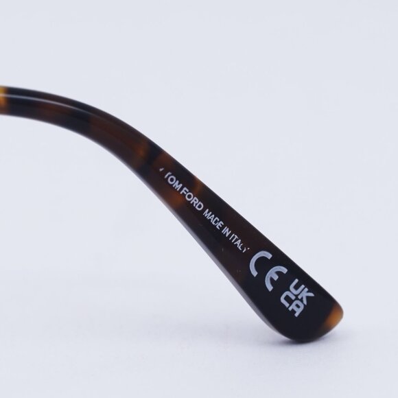 Tom Ford FT5945-B 028 Eyeglasses Gold 56mm Square Frame, Blue Light Block Lenses - Picture 7 of 10